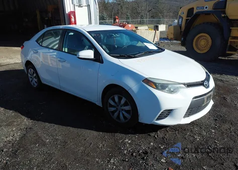 2015 Toyota Corolla Le из США, поврежденный, VIN 2T1BURHE1FC273626